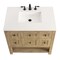 James Martin Vanities Breckenridge 36in Single Vanity, Light Natural Oak w/ 3 CM White Zeus Top 330-V36-LNO-3WZ - alternate 2
